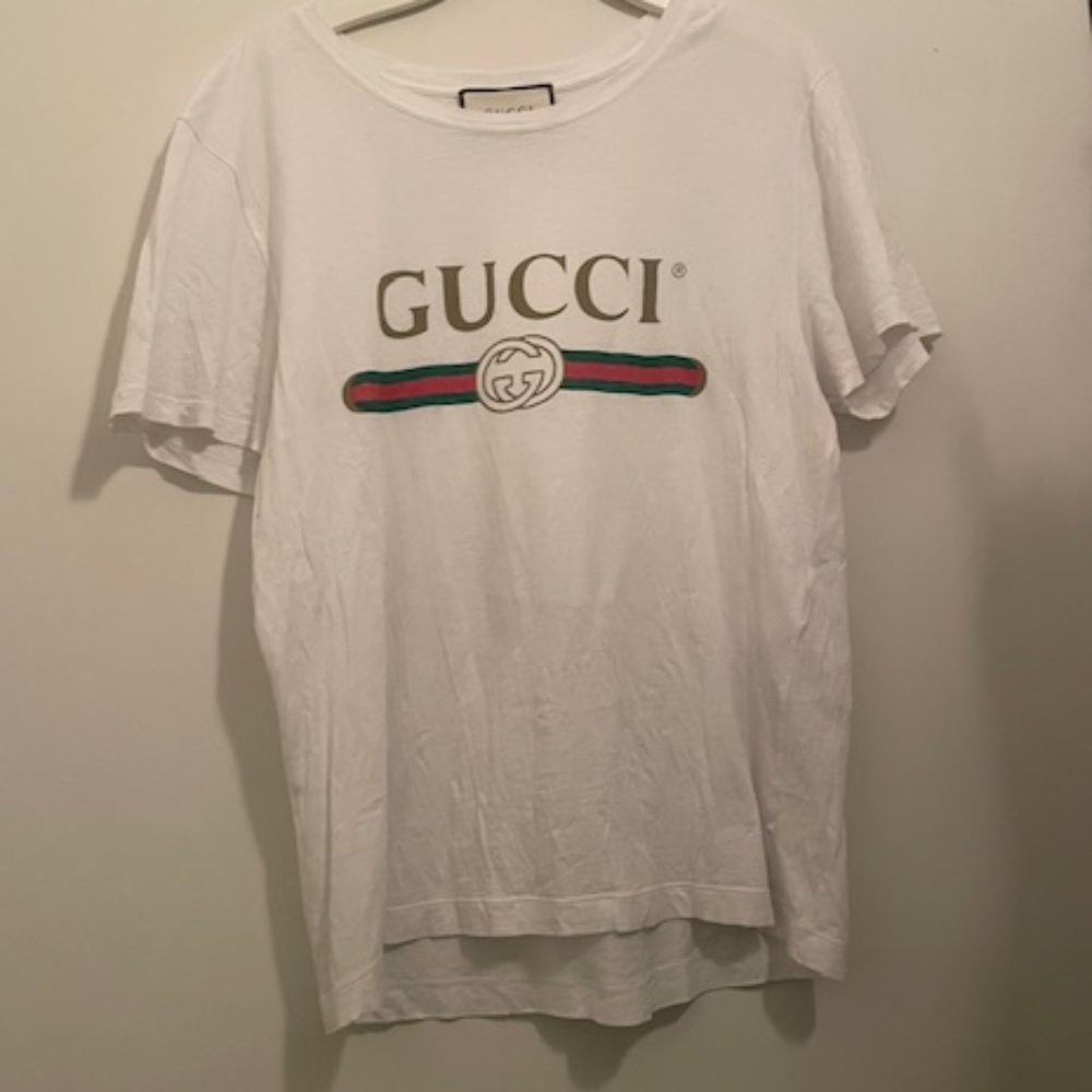 Gucci White Bloom Signature Logo Tshirt